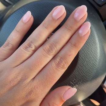 Rose Nails In Green - Almond dip manicure in color "bubble bath" - Nail Salons Near Me - Akron, Ohio Rose Nails In Green - Almond dip manicure in color "bubble bath" - Nail Salons Near Me - Akron, Ohio