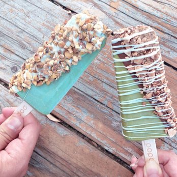 Popbar - Pistachio to the left and matcha to the right - Desserts Near Me - Anaheim, California Popbar - Pistachio to the left and matcha to the right - Desserts Near Me - Anaheim, California