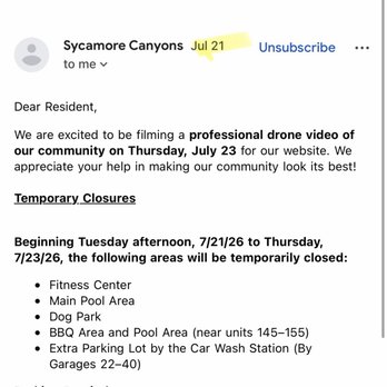 Sycamore Canyons Apartments - Received this single notice same day as the closure. No preliminary notices/emails. - Apartments Near Me - Riverside, California Sycamore Canyons Apartments - Received this single notice same day as the closure. No preliminary notices/emails. - Apartments Near Me - Riverside, California