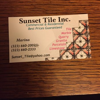Sunset Tile - Building Supplies Near Me - Los Angeles, California