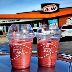A&W - Strawberry Smoothie (small $3.99). Got BOGO special.
