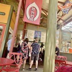 Jane’s at Findlay Market - A view of Jane's bar from the semi-shaded tables