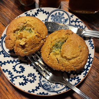 Shiners On The Levee - The jalapeño corn muffins (warm soft and sweet) - Barbeque Near Me - Newport, Kentucky Shiners On The Levee - The jalapeño corn muffins (warm soft and sweet) - Barbeque Near Me - Newport, Kentucky