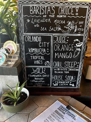 Menu photo 2 Framework Craft Coffee House Orlando, FL
