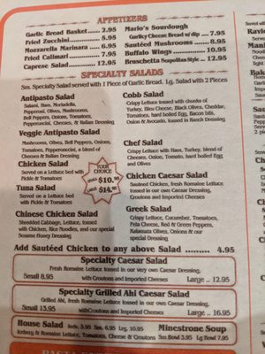 Menu photo 6 Mario's Italian Cafe Palm Desert, CA Menu photo 6 Mario's Italian Cafe Palm Desert, CA