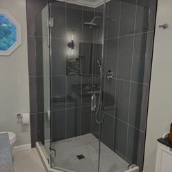 SR Home Improvements - New shower (tiles, shower door, faucets)