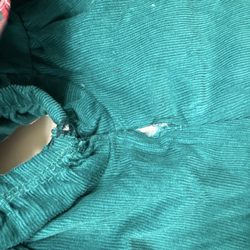 Lady needs to retire . She destroyed a $150 dress .