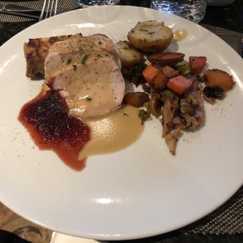 Bacchus Restaurant & Lounge - Turkey (the menu said garlic mashed potatoes... maybe it ran out?) - Lounges Near Me - Vancouver, British Columbia
