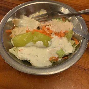 Little Red Barn Steak House - House Salad - Steakhouses Near Me - San Antonio, Texas