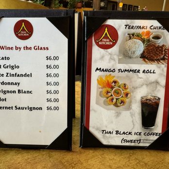 Thai Kitchen - Wine and specials selections. - Thai Near Me - Albuquerque, New Mexico