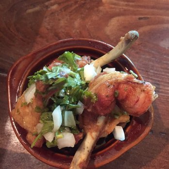 Cuban Pete's - Lollipop chicken. Their most popular appetizer. Very good and garlic sauce is at the bottom. - Cuban Near Me - Montclair, New Jersey