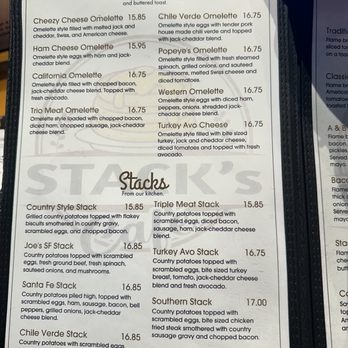 Stack's Cafe - Menu - Breakfast & Brunch Near Me - Bakersfield, California
