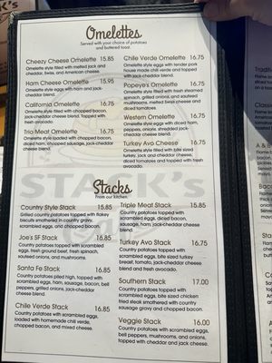 Menu photo 5 Stack's Cafe Bakersfield, CA
