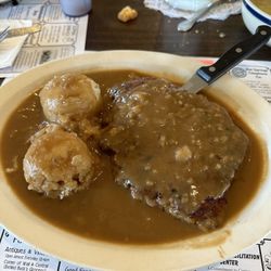 Second Home Restaurant - Chicken Fried Steak with Mashed Potatoes