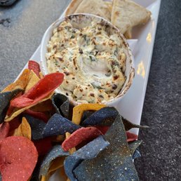Dip and chips. Dip and chips.