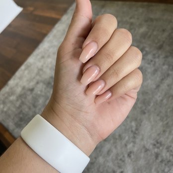 Happiest Nails & Spa - Vicky : color was the pink acrylic powder - Nail Salons Near Me - Oceanside, California