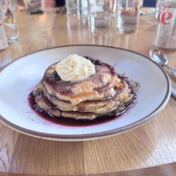 Stock Bistro & Bar - Rye blueberry and bacon pancakes--the bacon was inside! - Cocktail Bars Near Me - Richmond, Virginia Stock Bistro & Bar - Rye blueberry and bacon pancakes--the bacon was inside! - Cocktail Bars Near Me - Richmond, Virginia