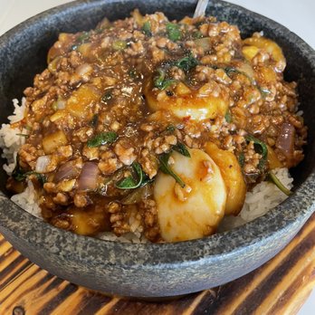 North Point Chopsticks - 815. Scallop Meat Sauce Stone Bowl Rice - Asian Fusion Near Me - Glenview, Illinois North Point Chopsticks - 815. Scallop Meat Sauce Stone Bowl Rice - Asian Fusion Near Me - Glenview, Illinois