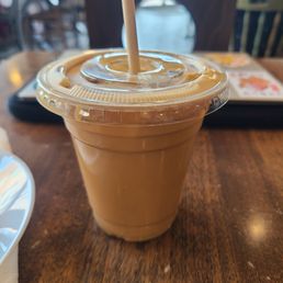 Iced dirty chai latte