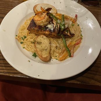 Kelsey's - Blackened Salmon & Shrimp Pasta - Soul Food Near Me - Atlantic City, New Jersey