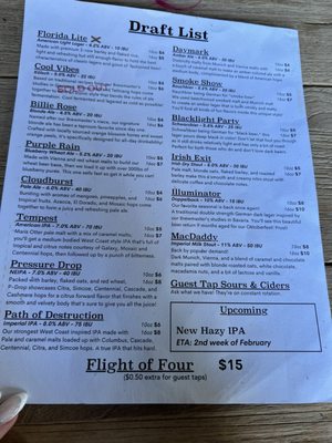 Menu photo 1 Stormhouse Brewing North Palm Beach, FL Menu photo 1 Stormhouse Brewing North Palm Beach, FL