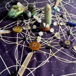 Gaia's Daughter - Crystal Grid for Distance Reiki Chakra Work