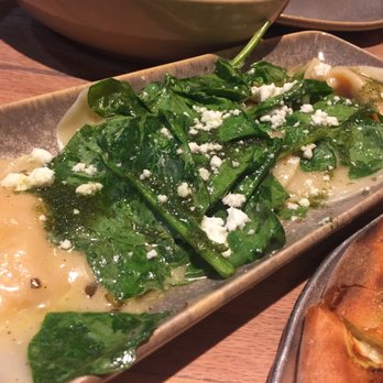 Moku Kitchen - Roasted Squash Ravioli with Chevre Cheese and Spinach - Cocktail Bars Near Me - Honolulu, Hawaii Moku Kitchen - Roasted Squash Ravioli with Chevre Cheese and Spinach - Cocktail Bars Near Me - Honolulu, Hawaii