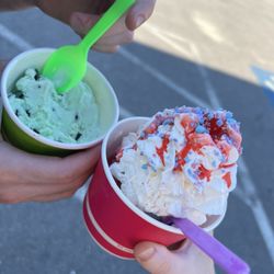 Froagie's Ice Cream - Mint chip and the signature Princess