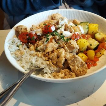 Meddys - Chicken bowl. - Mediterranean Near Me - Oklahoma City, Oklahoma