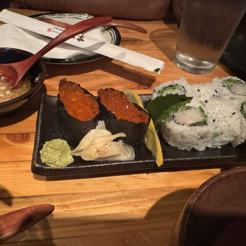 Kimura - Yellowtail Scallion roll and Salmon roe (Ikura) - Japanese Near Me - New York, New York Kimura - Yellowtail Scallion roll and Salmon roe (Ikura) - Japanese Near Me - New York, New York