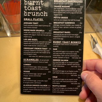 Burnt Toast - Menu 1 - Breakfast & Brunch Near Me - Whitehorse, Yukon