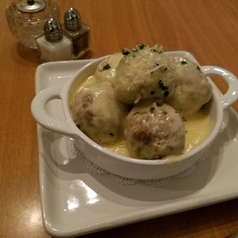 Antonia's - Meatballs with parmesan truffle cream sauce. - Italian Near Me - Hillsborough, North Carolina Antonia's - Meatballs with parmesan truffle cream sauce. - Italian Near Me - Hillsborough, North Carolina