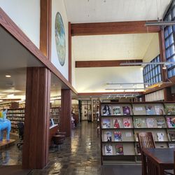 LA County Library - Topanga Library - From the restroom's view