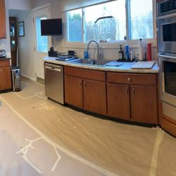 The Countertop Factory Midwest - We have only one piece of countertop installed. We have been living in a torn up unfinished kitchen for 16 days now...