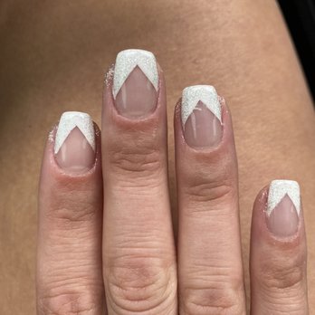 Pink & White Nails - Some are short coffin style while others are not. Gel on the side of my nails. - Hair Removal Near Me - Denver, Colorado Pink & White Nails - Some are short coffin style while others are not. Gel on the side of my nails. - Hair Removal Near Me - Denver, Colorado