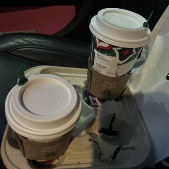 Starbucks - two cups of coffee on a tray - Coffee & Tea Near Me - Cary, North Carolina Starbucks - two cups of coffee on a tray - Coffee & Tea Near Me - Cary, North Carolina
