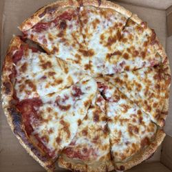 Famous Subs & Pizza - Small cheese pizza.  Excellent.  Crispy crust