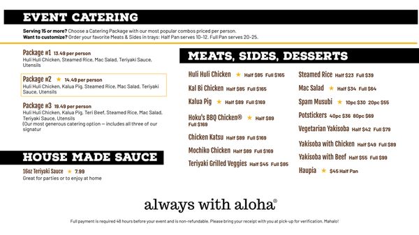 Menu photo 1 Hawaiian Style Grill Vancouver, WA Menu photo 1 Hawaiian Style Grill Vancouver, WA