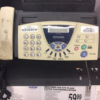Officemax - Just in case you need to purchase a fax machine with a landline feature, they got 'em here! #retro80stechnology #beepsqueakhiss - Office Equipment Near Me - Omaha, Nebraska