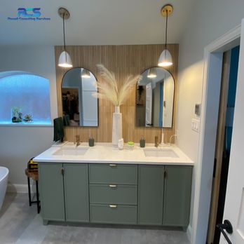 Rowell Consulting Services - Custom cabinets and backsplash for sink area - Fences & Gates Near Me Rowell Consulting Services - Custom cabinets and backsplash for sink area - Fences & Gates Near Me