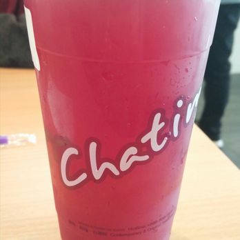 Chatime - Grapefruit blush after shaking - Bubble Tea Near Me - Mississauga, Ontario