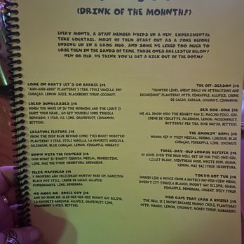 Tarantula Tiki Lounge - Menu - Cocktail Bars Near Me - Fort Worth, Texas Tarantula Tiki Lounge - Menu - Cocktail Bars Near Me - Fort Worth, Texas