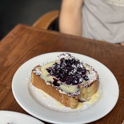 Little Branch Cafe - Mascarpone - Stuffed French toast with blueberry compote
