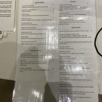 Delish Thai Kitchen - Front of menu as of 6/19/23 - Thai Near Me - North Hollywood, California