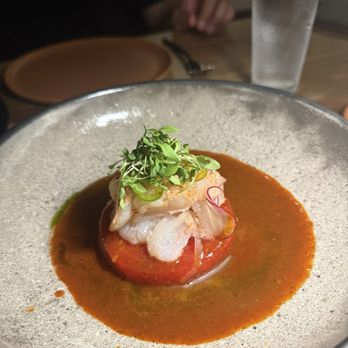 Escuela - Watermelon aguachile. Unlike any aguachile ive ever had. Love the interpretation and execution. - Tex-Mex Near Me - Austin, Texas Escuela - Watermelon aguachile. Unlike any aguachile ive ever had. Love the interpretation and execution. - Tex-Mex Near Me - Austin, Texas