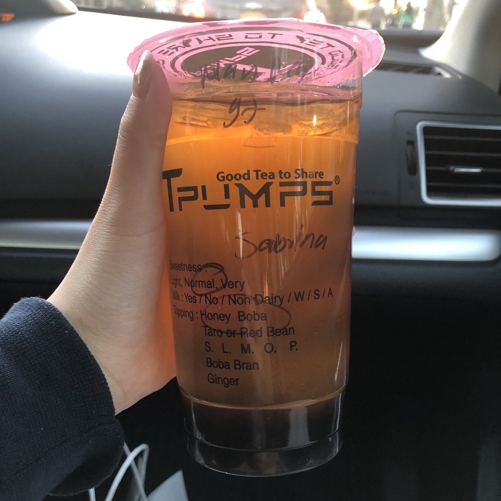 Tpumps - Pasadena - Mango Peach Green Tea with Honey Bobas - Bubble Tea Near Me - Pasadena, California Tpumps - Pasadena - Mango Peach Green Tea with Honey Bobas - Bubble Tea Near Me - Pasadena, California