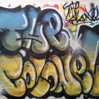Graff Tours - My puppy's name during a private spray painting class with my cousins. - Tours Near Me Graff Tours - My puppy's name during a private spray painting class with my cousins. - Tours Near Me