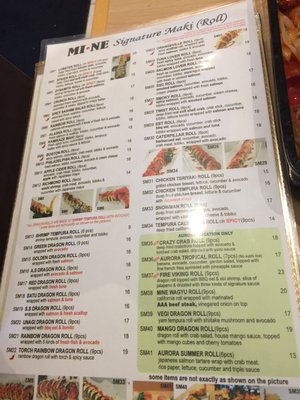 Menu photo 5 Mi Ne Sushi Aurora, ON