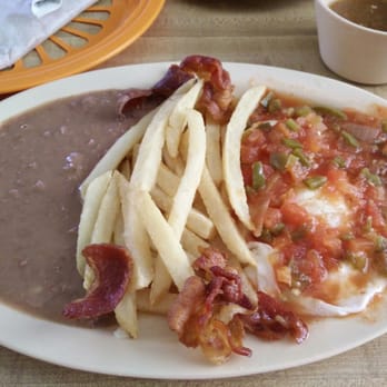Estrella Mexican Plate - Huevos rancheros. Interesting hash browns. - Mexican Near Me - Brownsville, Texas Estrella Mexican Plate - Huevos rancheros. Interesting hash browns. - Mexican Near Me - Brownsville, Texas