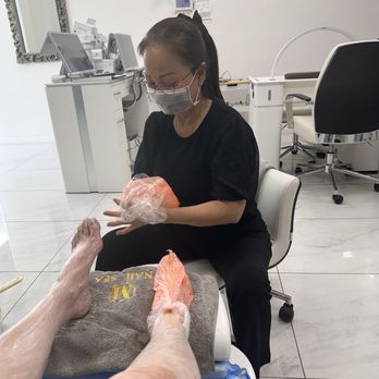 M Nail Spa - Wonderful Pedicure with oranges for soak. - Nail Salons Near Me - Boerne, Texas M Nail Spa - Wonderful Pedicure with oranges for soak. - Nail Salons Near Me - Boerne, Texas
